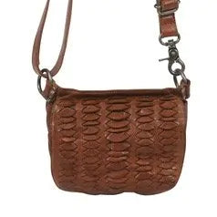 Vintage Leather Scallop Bag