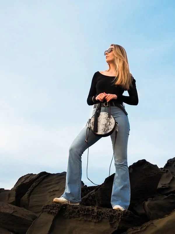 Bella Snake Print Bag