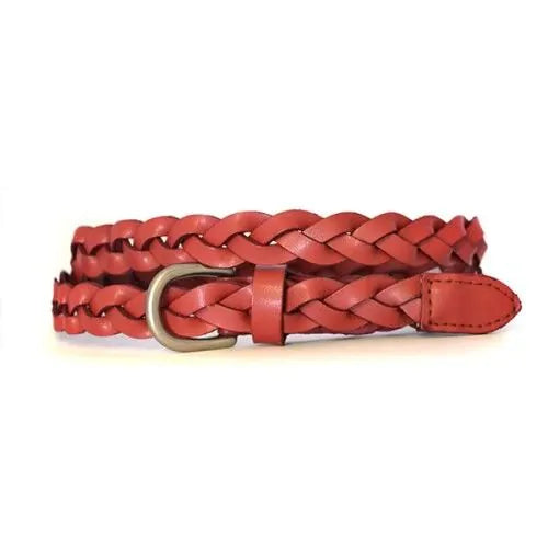 Carol Leather Belt - Rust