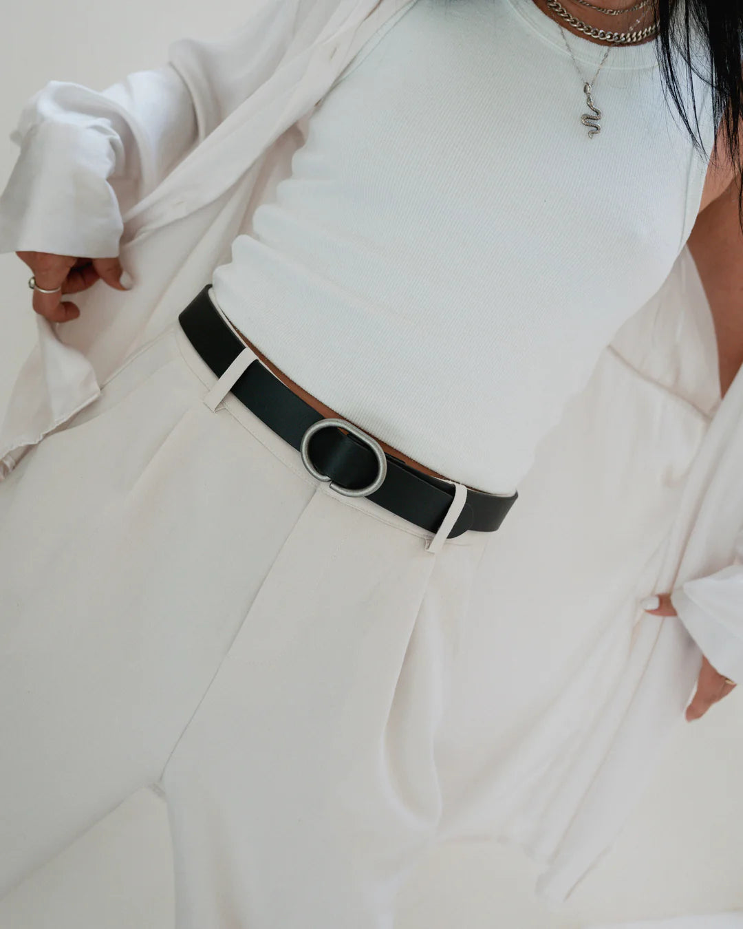 Daisy Leather Belt