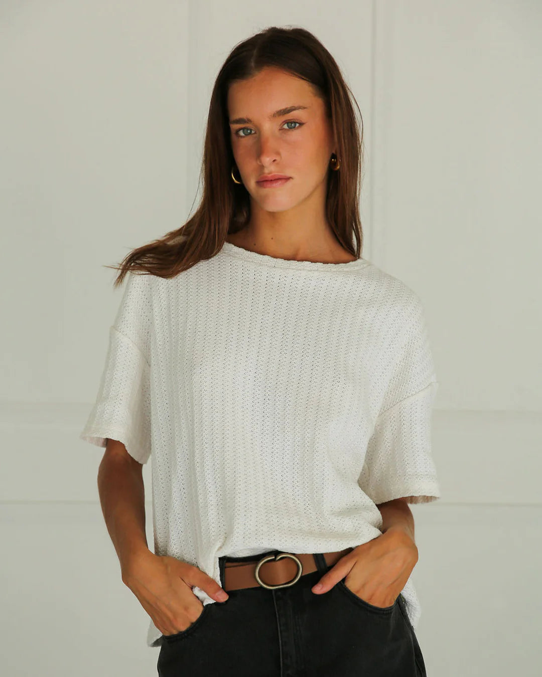 Daisy Leather Belt