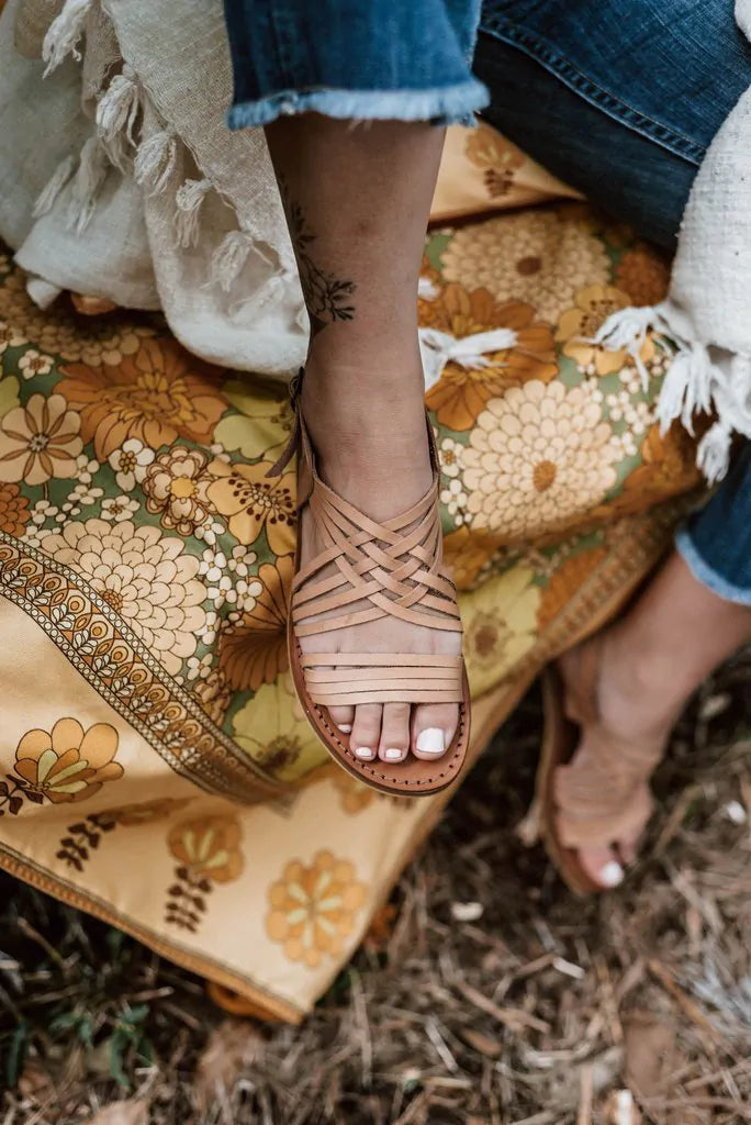 Egipcias Sandals - Natural Leather