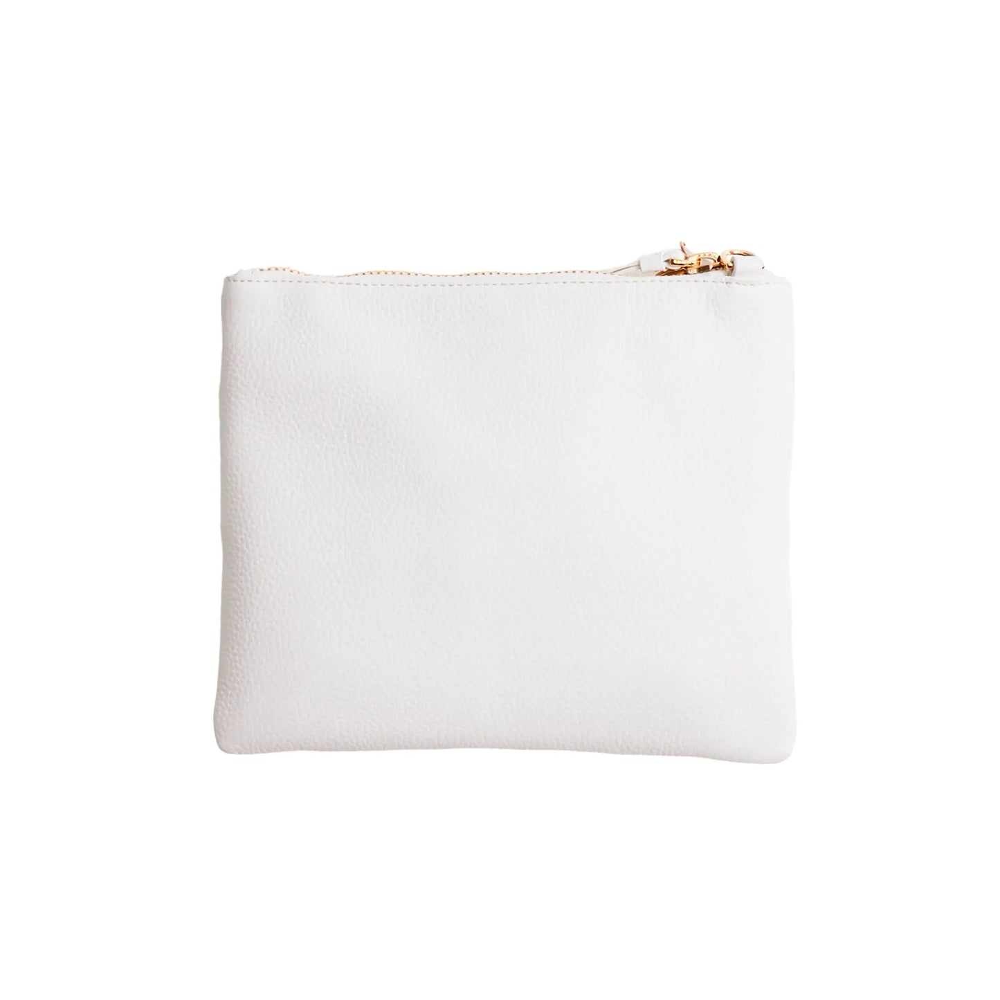 Mickey White Croc Clutch