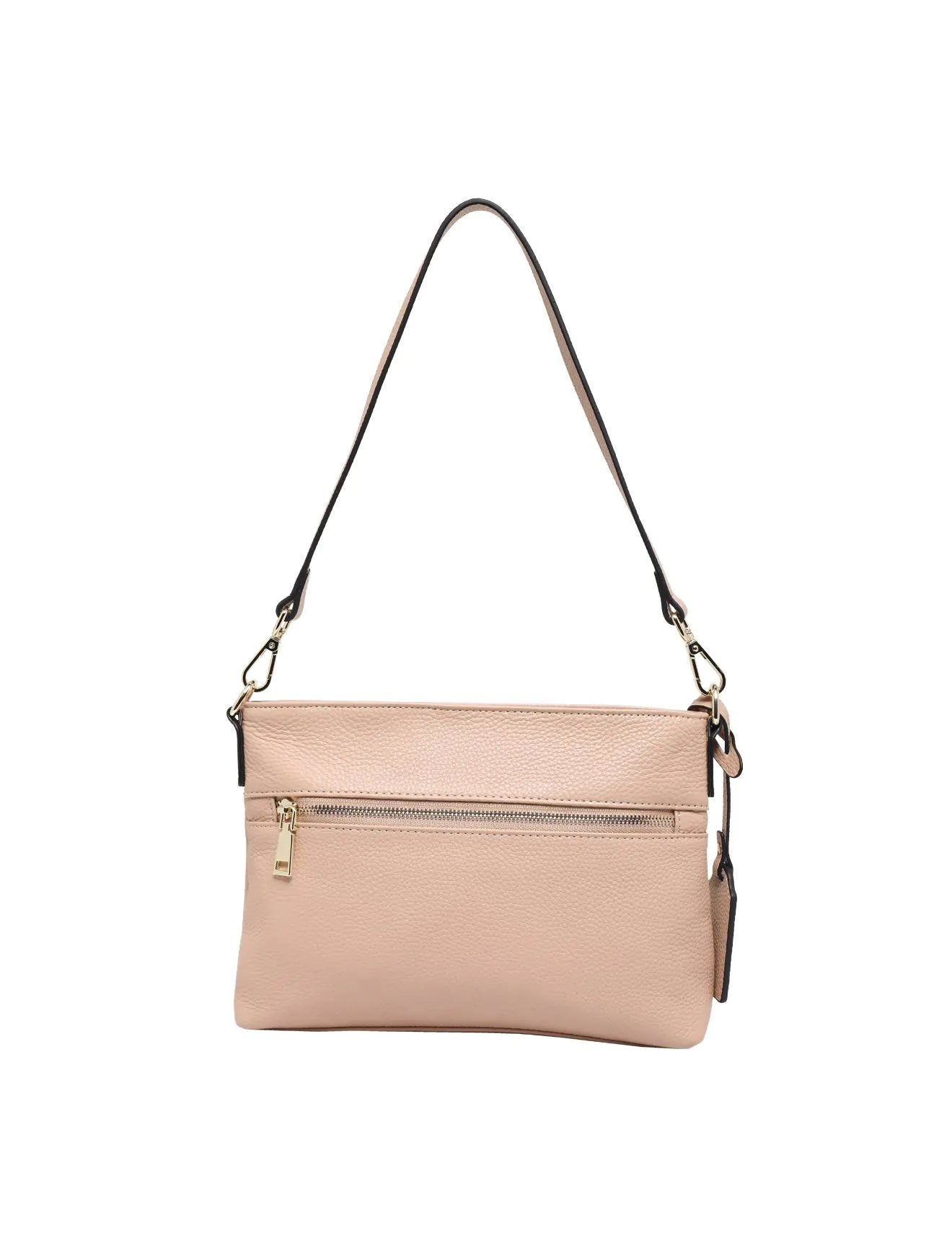 Violet Leather Crossbody Bag