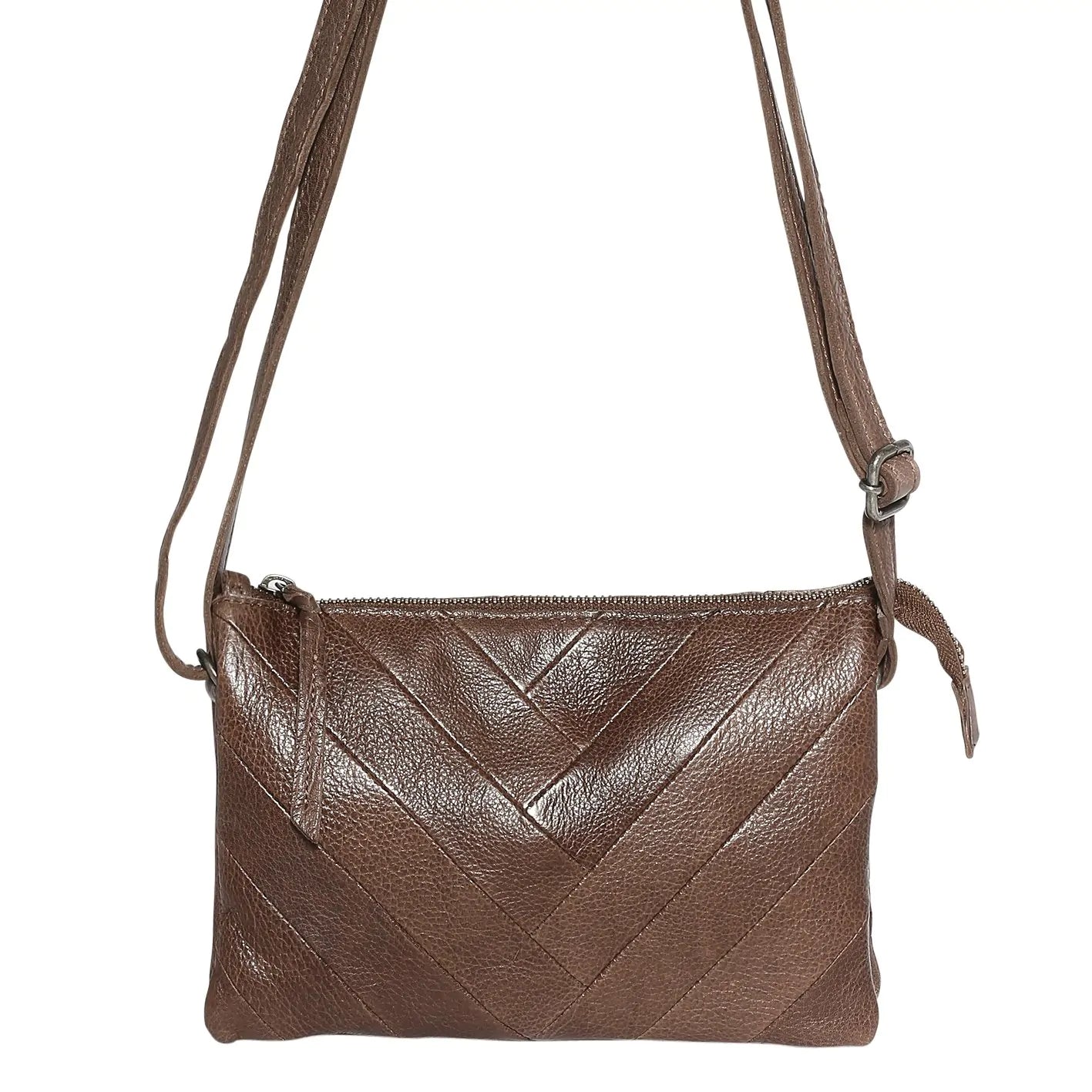 Leather Patchwork Crossbody Bag